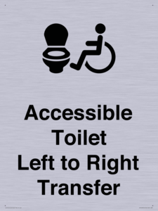 Accessible Toilet with Left to Right Transfer